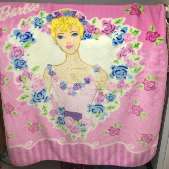 pink barbie blanket
